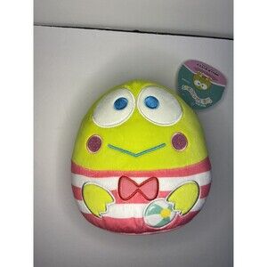 Hello Kitty Squishmallows and Friends NWT 6.5in Keroppi the Beach Frog